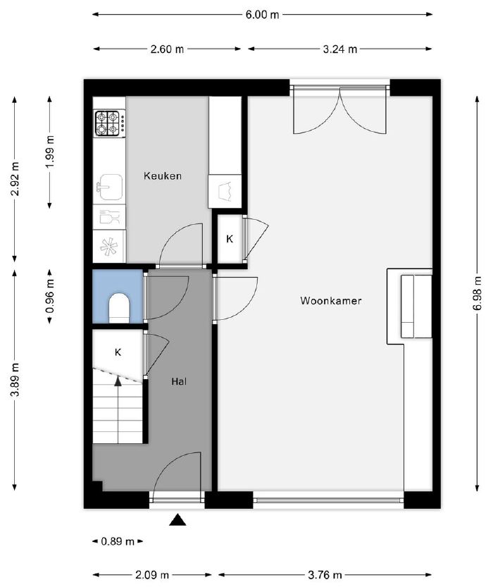 Verhuellweg brochure floorplan 1ste floor 1